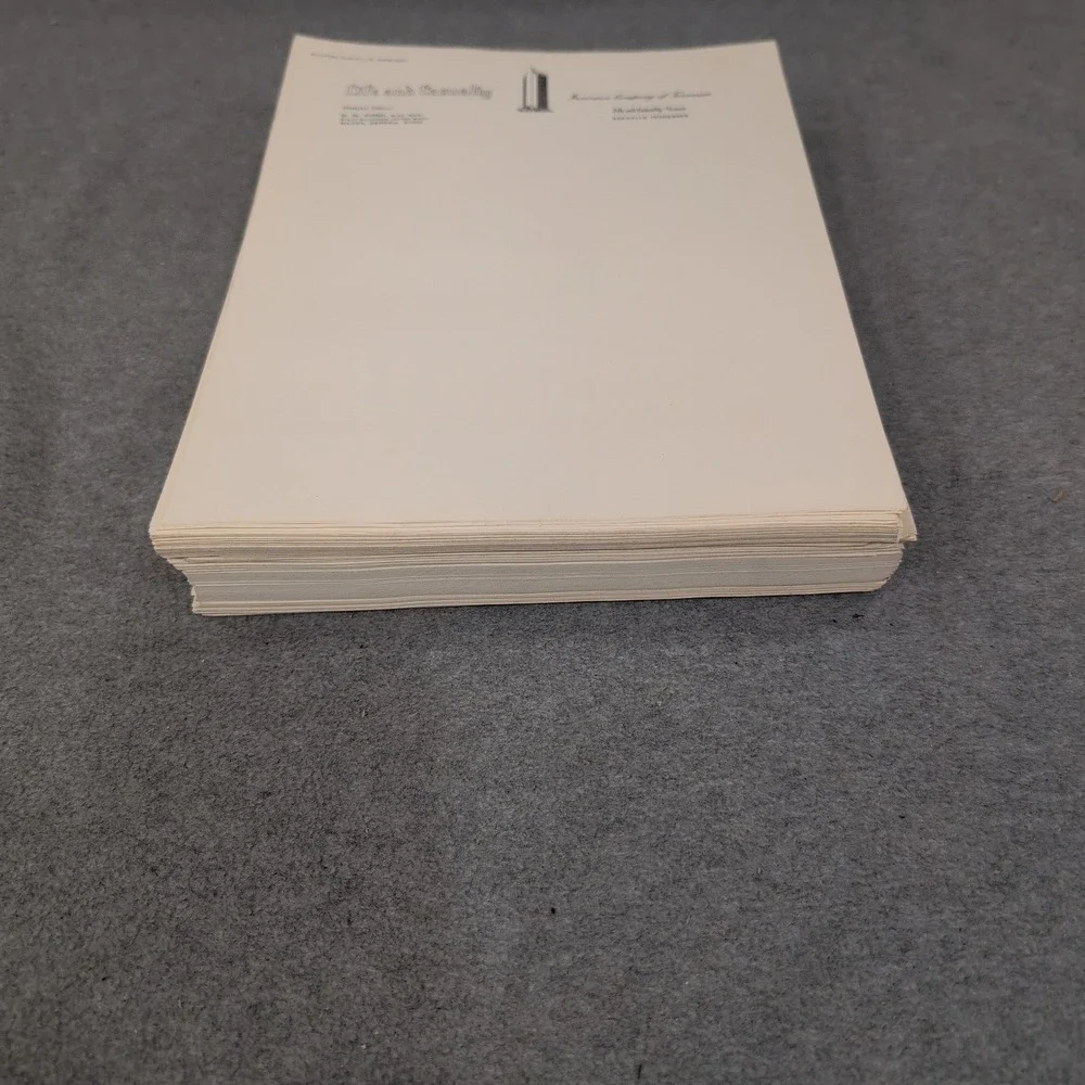 Vtg Life & Casualty Insurance‎ Co Tennessee Letterhead Macon GA Stationery 150+ - Picture 2 of 3